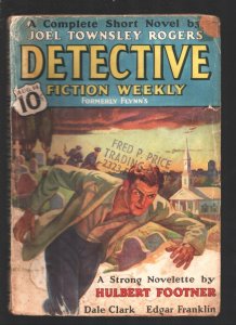 Detective Fiction Weekly 8/14/1937-Solution in Celluloid  The history Cuban Cr