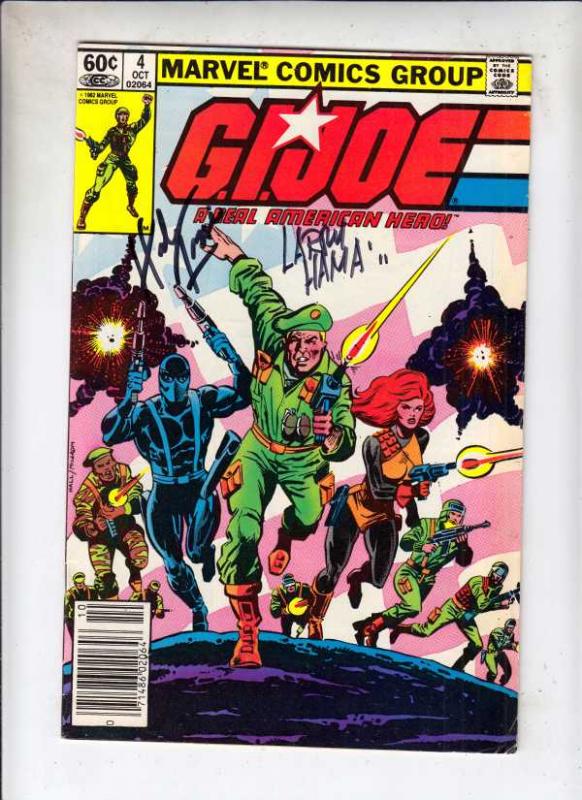 G.I. Joe signed #4 (Oct-82) VF/NM High-Grade G.I. Joe