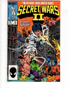 Secret Wars II #8 (VF/NM) THE BEYONDER! Copper Age MARVEL / ID#372