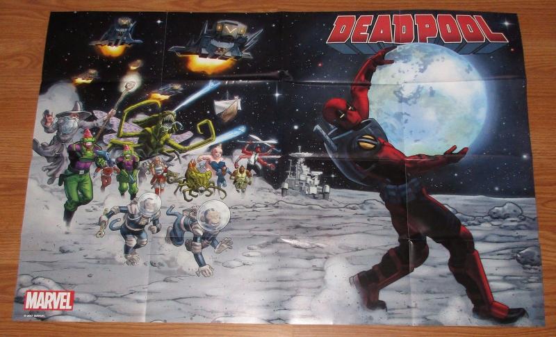 Deadpool Moon Folded Promo Poster Marvel 2017 (24 x 36) New!