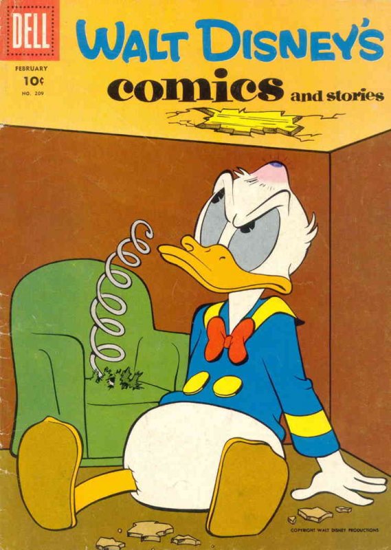 Walt Disney's Comics and Stories #209 FN ; Dell | February 1958 Donald Duck