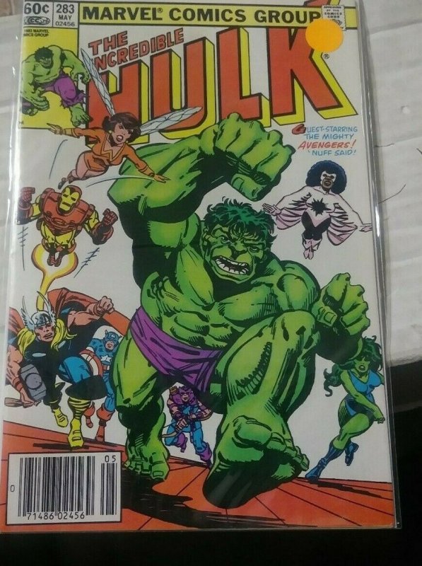 Incredible Hulk  # 283 1983 marvel   SHE HULK  +LEADER   IMMORTAL AVENGERS 