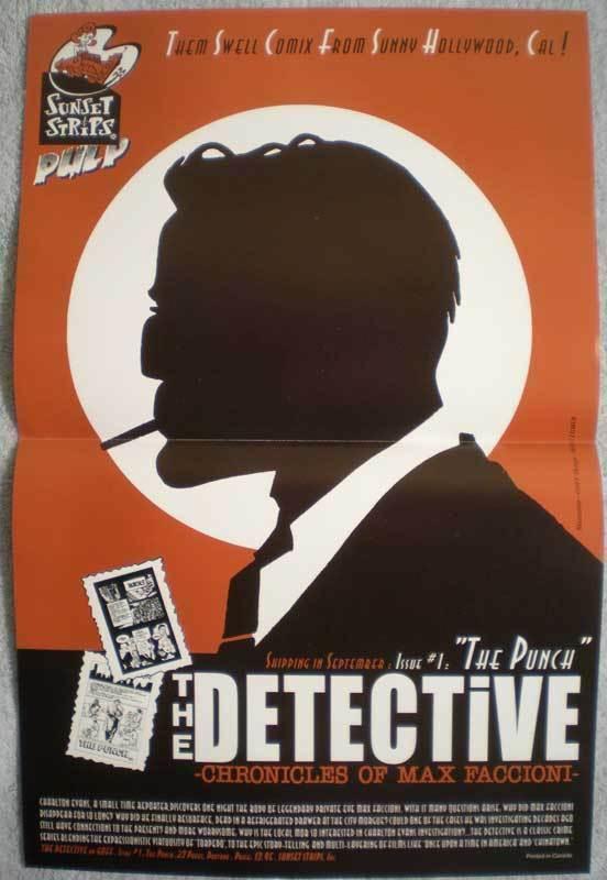 DETECTIVE Promo poster, Max Faccion, 11x17, Unused, more Promos in store