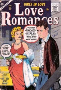 Love Romances #71 POOR ; Atlas | low grade comic September 1957 girls in love