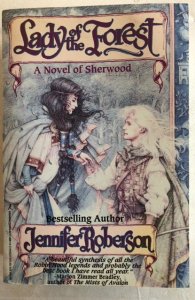 Lady of the forest novel of Sherwood Roberson 1992 paperback thick!