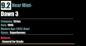 Dawn 3 (1995) NM- 9.2 Sirius comic