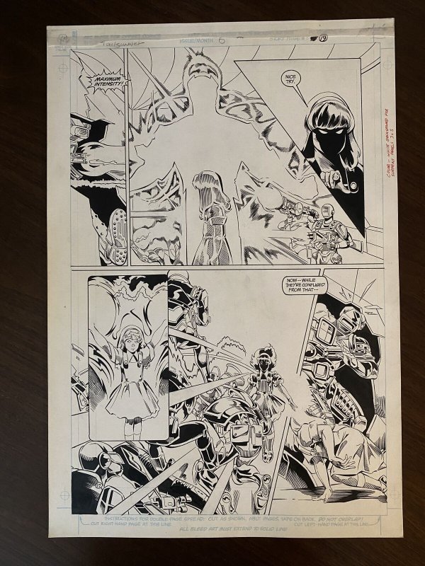 Tailgunner Jo #6 Page 19 Original Art 1988 Tom Artis Al Vey DC 