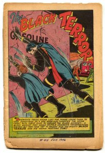 Exciting Comics #44 1946-BLACK TERROR- coverless low grade 