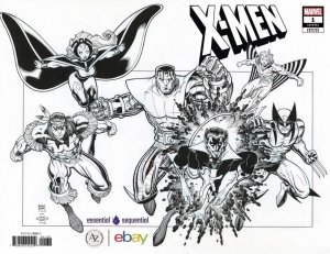 X-MEN #1 (2024) SDCC EXCLUSIVE ARTHUR ADAMS COLOR/B&W WRAPAROUND VARIANT SET
