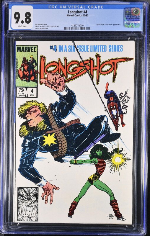 LONGSHOT #4 CGC 9.8 1985 -comic book-MARVEL 4393770019