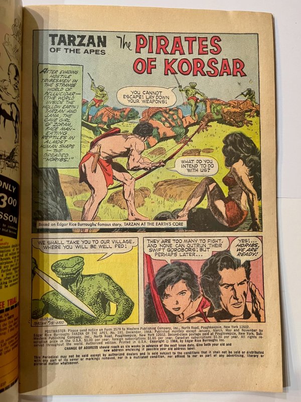 Edgar Rice Burroughs' Tarzan #181 (1968)