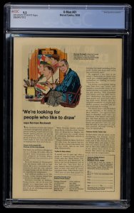 X-Men #61 CGC NM- 9.2 Off White to White 2nd Sauron!