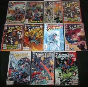 DC Copper-Modern SUPERMAN TITLES 21pc Mid-High Grade Comic Lot VF-NM Action