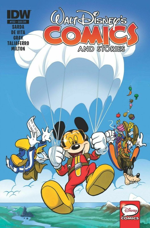 WALT DISNEY COMICS AND STORIES #722 SUBSCRIPTION COVER NM.