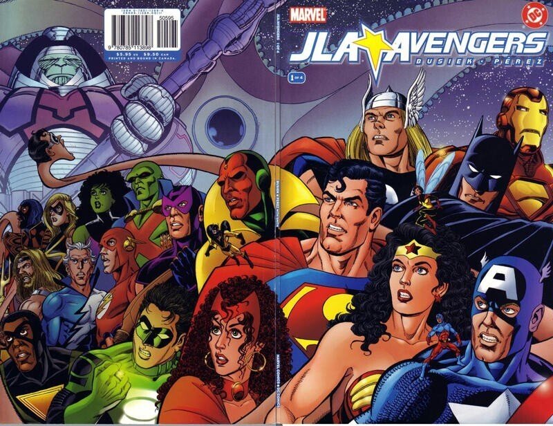 JLA/Avengers #1 of 4 Busiak/Perez DC/Marvel Comics Newsstand Prestige 2003 (NM)