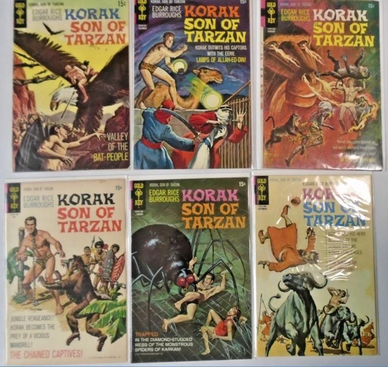 Korak Son of Tarzan comic lot 13 different books average 6.0 FN (1964)