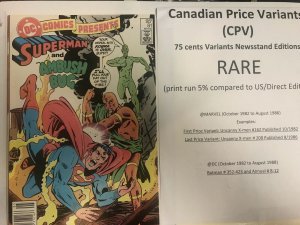 DC Comics Presents (1985) # 81 (VF) Canadian Price variants (CPV)