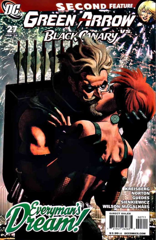 Green Arrow/Black Canary #27 FN ; DC | Ladronn Kiss Cover