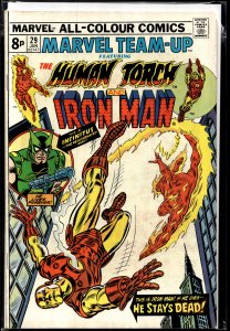 Marvel Team-Up #29 British Variant (1974) Iron Man