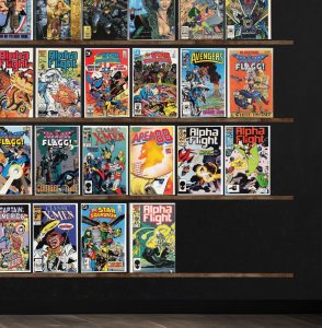 Huge Lot 150+ Comics with The Avengers, Cable, Alpha Flight & More!