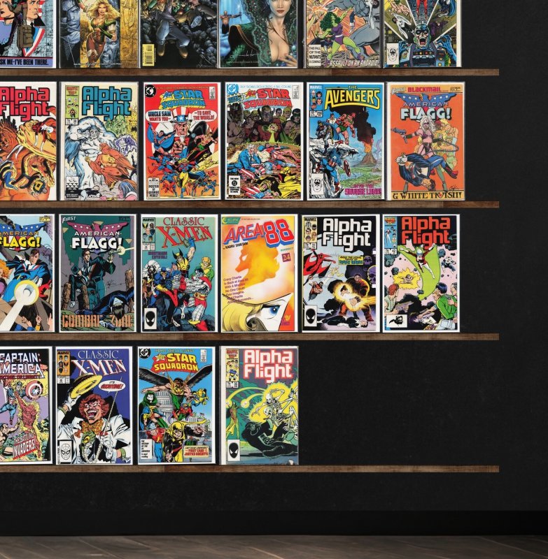 Huge Lot 150+ Comics with The Avengers, Cable, Alpha Flight & More!