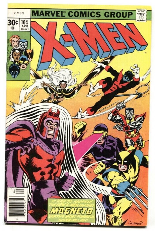 X-Men #104 1977  MAGNETO COVER Cockrum cover VF-