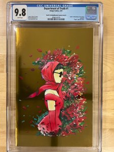 The Department of Truth #1 Fourth Printing Momoko Cover B Gold Foil CGC 9.8