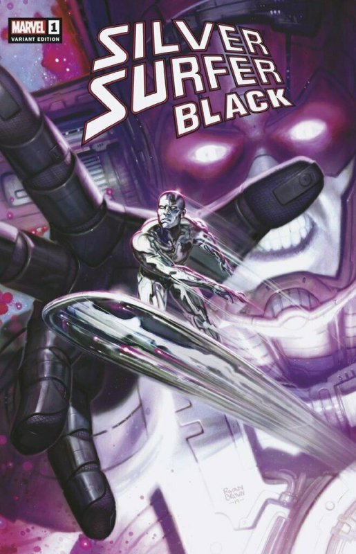 SILVER SURFER BLACK #1 RYAN BROWN VARIANT - COVER A LIMITED TO 3000