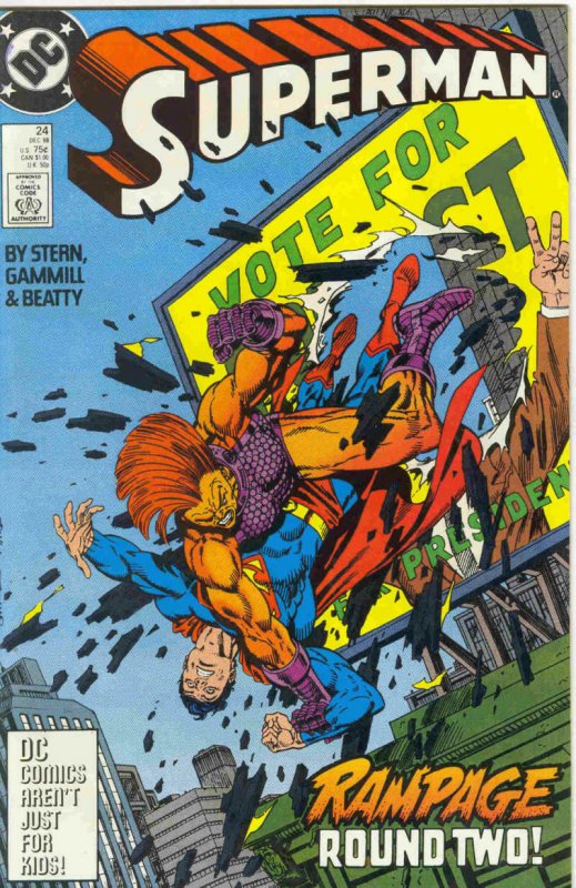 SUPERMAN #24, VF/NM, Rampage, Stern, Gammill, Beaty, 1987 1988, more in store