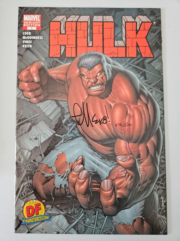 Hulk 1 Dynamic Forces exclusive signed by Ed McGuinness Ltd to 1500 copies