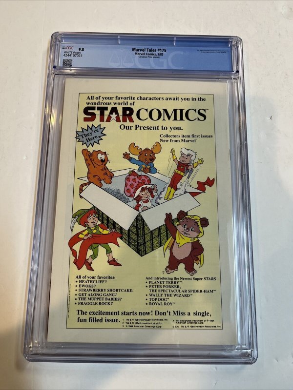 Spider-Man Marvel Tales (1984) # 175 (CGC 9.8 WP) Canadian Price variant CPV