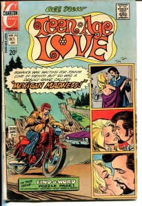 Teen Age Love #95 1973-Charlton-motorcycle madness-VG