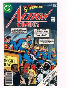 Action Comics Feat.Superman # 474 VG/FN Bronze Age DC Comic Books Hi-Res Scans!!
