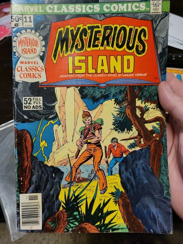 Marvel Classics Comics #11 - 1976 - HIGH GRADE - MYSTERIOUS ISLAND