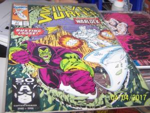 Silver Surfer #47 (Mar 1991, Marvel thanos drax gamora warlock soul gems AVENGER