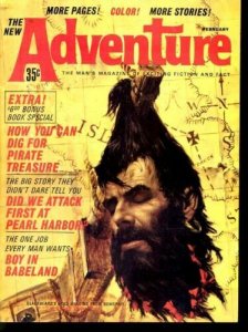 ADVENTURE 1964 FEB-DECAPITATION CVR/STORY FN 