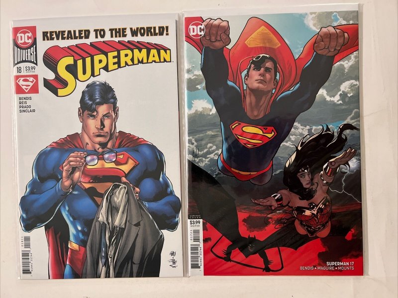 16 SUPERMAN DC COMICS 2018 Bendis Lot #1-4 4-10 11 14 17 17 18 Some Variants