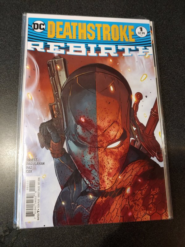 DEATHSTROKE 1 VARIANT COVER DC COMICS REBIRTH SERIES