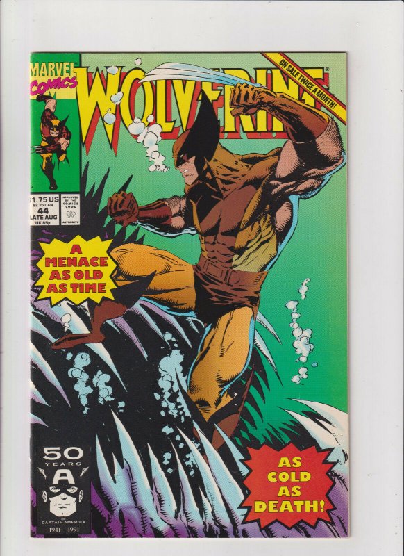 Wolverine #44 VF/NM 9.0 Marvel Comics 1991 Logan,X-Men Marc Silvestri