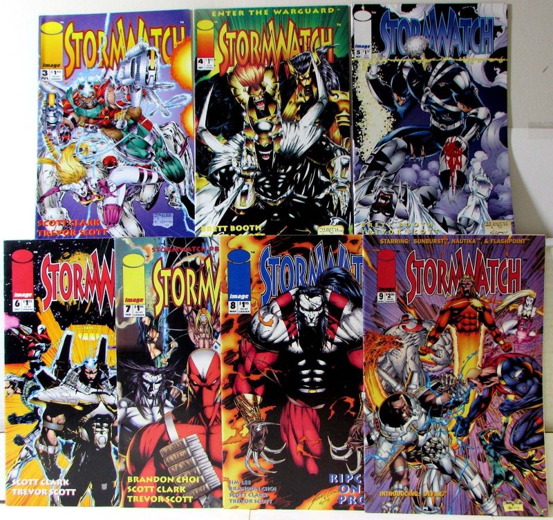 StormWatch Lot 7 #3, 4, 5, 6, 7, 8, 9 1993 Image Battalion Fuji Comics