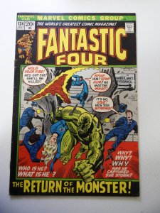 Fantastic Four #124 (1972) VG+ Condition rusty staple