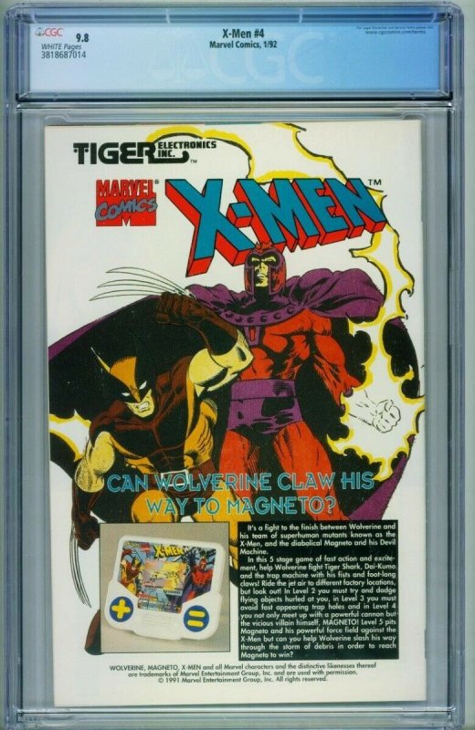 X-Men #4 CGC Graded 9.8 - 1st Omega Red -MARVEL-3818687014 