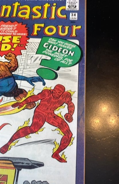 Fantastic Four #34 (1965)1st app Gregory gideon