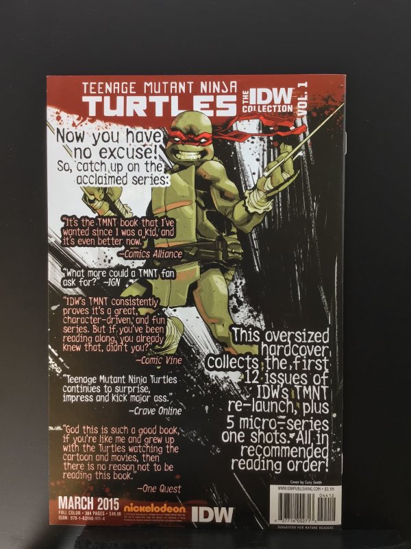 Teenage Mutant Ninja Turtles #44 Second Printing - Cory Smith Variant (2015)