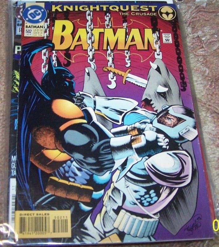 Batman  #502 (Dec 1993, DC) azrael knightquest the crusade 