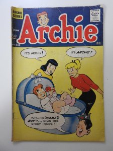 Archie Comics #110 (1960) GD+ Condition! 1 1/2 in tear front cover