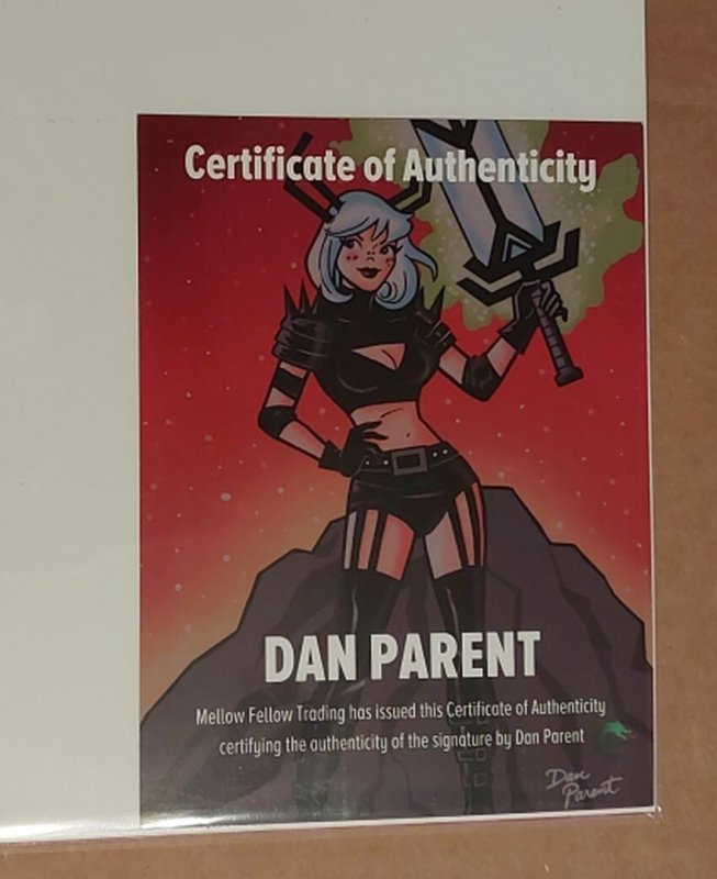 SABRINA  MAGIC UNLEASHED #1 PINUP VIRGIN DAN PARENT *SIGNED W/COA*