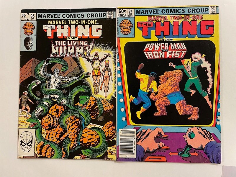 3 The Thing Marvel Comics Group  # 90 91 92  Spider-Man Fantastic Four 96 NO4