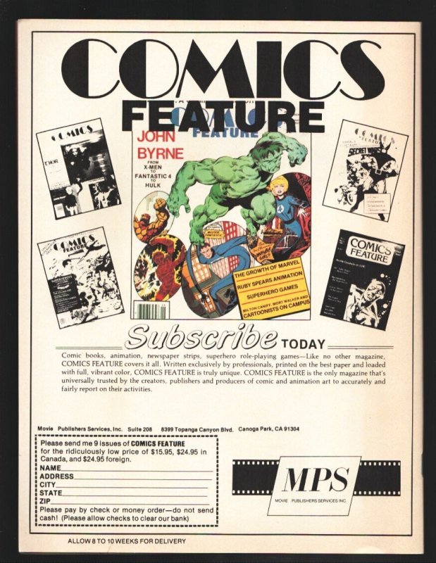 Comics Feature  Presents Super Heroes #57 4/1987--X-men-Spider-man-Batman-Fan...