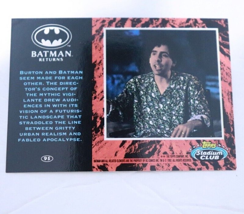 1992 Batman Returns Stadium Club #95 